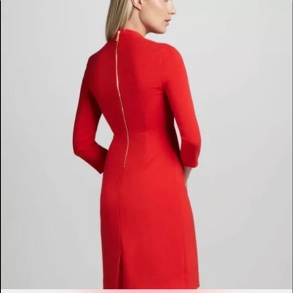 Kate Spade Red Holiday Dress❤️ Sheila Square Neck Dress - Picture 7 of 8
